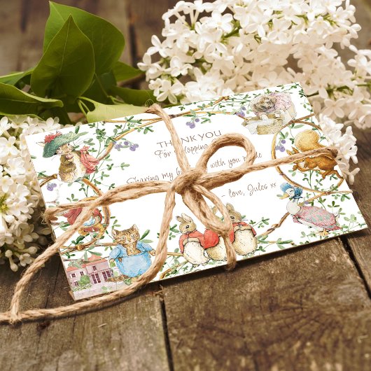 Klassieke Peter het Konijn Verjaardag Dank je Kaar