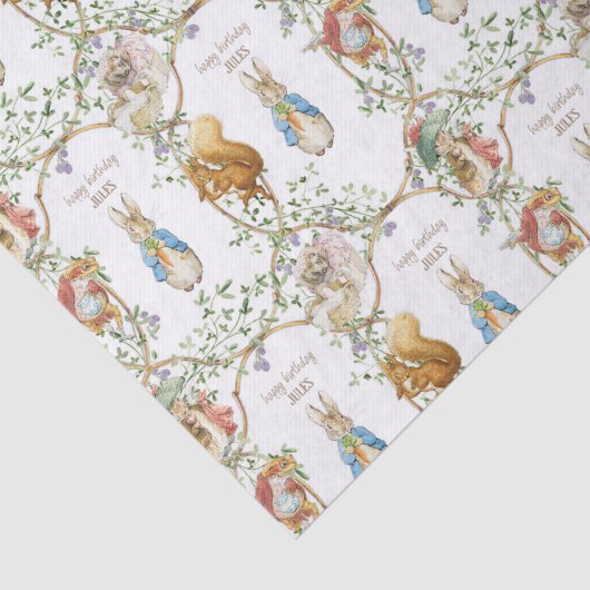 Klassieke Peter het Konijn Verjaardag Tissuepapier (Detail)