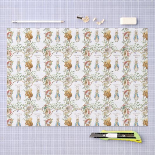 Klassieke Peter het Konijn Verjaardag Tissuepapier (Craft)