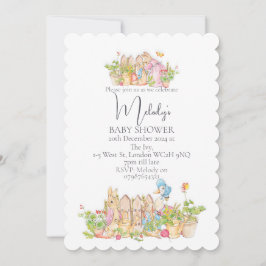 Klassieke Peter Rabbit 5x7 Baby Shower Uitnodiging