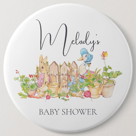 Klassieke Peter Rabbit Round Badge Ronde Button 6,0 Cm (Voorkant)