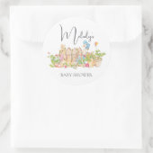 Klassieke Peter Rabbit Round Badge Ronde Sticker (Tas)