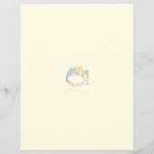 Klassieke Peter Rabbit Thema Baby Shower Spel Flye Flyer (Achterkant)