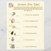 Klassieke Peter Rabbit Thema Baby Shower Spel Flye Flyer (Voorkant)