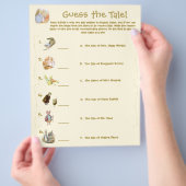 Klassieke Peter Rabbit Thema Baby Shower Spel Flye Flyer (Hand)