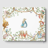 Klassieke Peter the Rabbit Beatrix Baby shower Gastenboek (Achterkant)