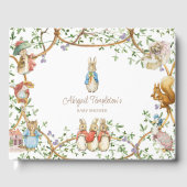 Klassieke Peter the Rabbit Beatrix Baby shower Gastenboek (Voorkant)