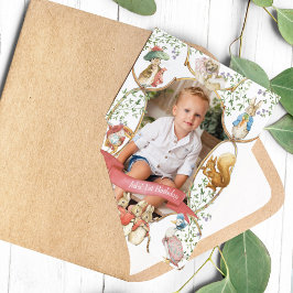 Klassieke Peter the Rabbit Beatrix verjaardagsfoto Kaart