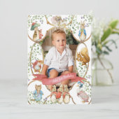 Klassieke Peter the Rabbit Beatrix verjaardagsfoto Kaart (Staand voorkant)