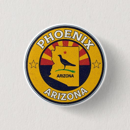 Klassieke Phoenix, Arizona-cadeaus Ronde Button 3,2 Cm (Voorkant)