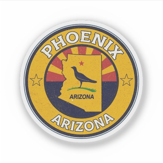 Klassieke Phoenix, Arizona-cadeaus Sticker (Voorkant)