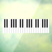 Klassieke Piano Keys Musical Naadloze tegel Raamsticker (Vel 3)