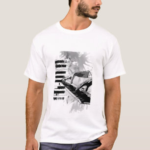 klassieke piano-muziek t-shirt