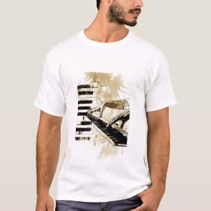 klassieke piano-muziek t-shirt