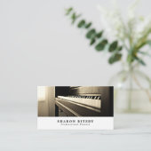Klassieke piano, muzikant, muziekindustrie visitekaartje (Staand voorkant)