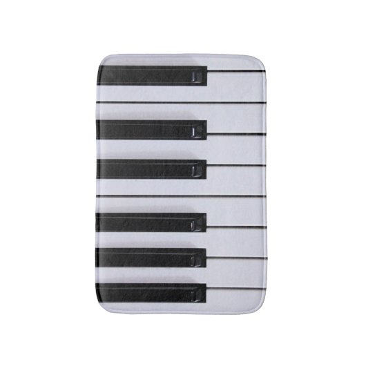 Klassieke pianoketoestel badmat (Voorkant Verticaal)