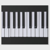 Klassieke pianoketoestel cadeaupapier (Vlak)
