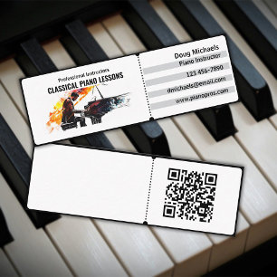klassieke pianoleraar mini visitekaartje