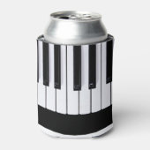 Klassieke pianotoetsen blikjeskoeler (Blikje Voorkant)