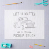 Klassieke Pick-up Truck Man Vintage Tissuepapier (Craft)