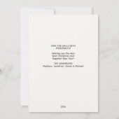 Klassieke Pickleball Santa Blue Kerstmis Feestdagenkaart (Achterkant)