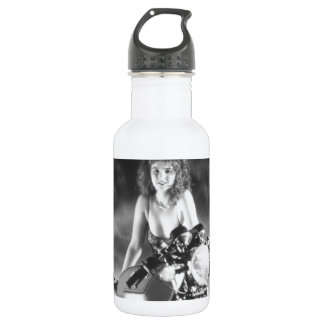 Klassieke Pin-up Klassieke Motorfiets Waterfles