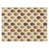 Klassieke Pinecone Winter Patroon Tafelkleed (Voorkant (Horizontaal))