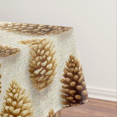Klassieke Pinecone Winter Patroon Tafelkleed (Voorbeeld)