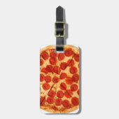 klassieke pizzaminnaar bagagelabel (Voorkant verticaal)