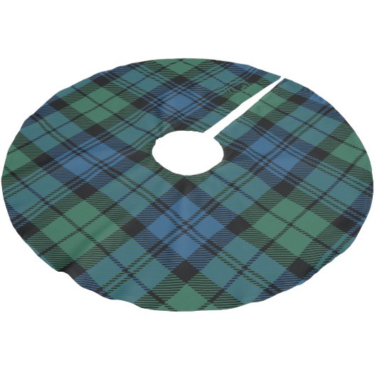 Klassieke Plaid Clan Campbell Tartan Kerstmis Kerstboom Rok (Gekanteld)
