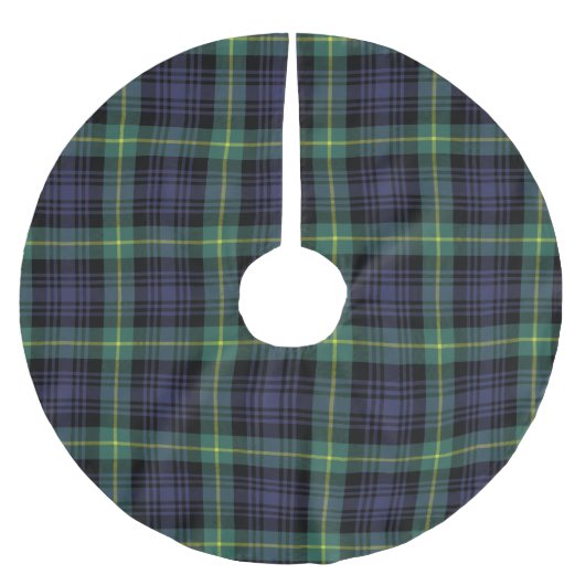 Klassieke Plaid Familie Kerstmis Tartan Kerstboom Rok (Voorkant)