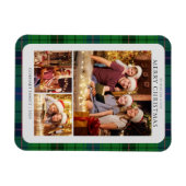 Klassieke Plaid Foto's Tartan Kerstvakantie Magneet (Horizontaal)