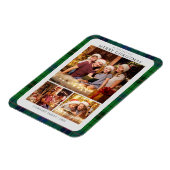 Klassieke Plaid Foto's Tartan Kerstvakantie Magneet (Linkerzijde)