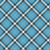 Klassieke Plaid Gooi in Blauwe en Gele Tonen Fleece Deken