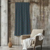 Klassieke Plaid Gooi in Blauwe en Grijze Tonen voo Fleece Deken