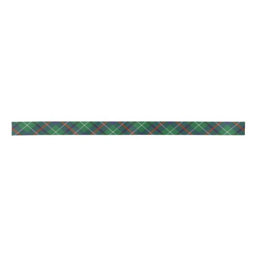 Klassieke Plaid Groene Elegante Duncan Tartan Satijnen Lint (Voorkant)