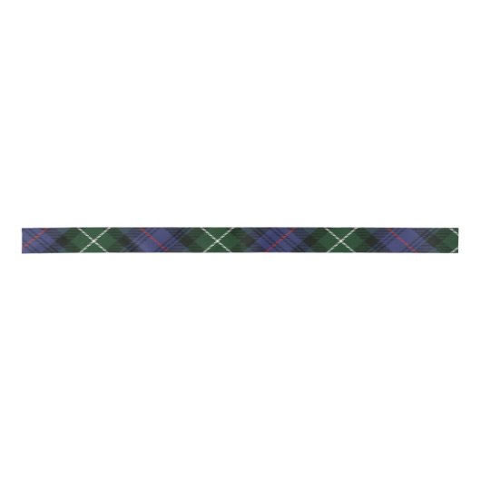 Klassieke Plaid Groene Rustieke MacKenzie Tartan Satijnen Lint (Voorkant)
