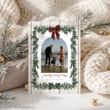 Klassieke Plaid Slinger Boog Boog Foto Kerstmis