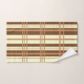Klassieke Plaid Tan en Cream Shades Bad Handdoek (Handdoek)