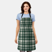 Klassieke Plaid Tartan Pattern-Emerald & Cream Schort (Gedragen)