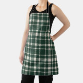 Klassieke Plaid Tartan Pattern-Emerald & Cream Schort (Insitu)