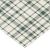 Klassieke Plaid Tartan Pattern-Emerald & Cream Tafelkleed (Gekanteld)