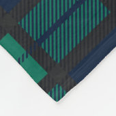 Klassieke Plakken Monogram Kerst Krans Tartan Fleece Deken (Hoek)