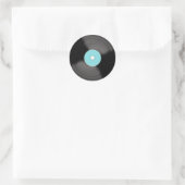 Klassieke Plakplaatjes Ronde Sticker (Tas)