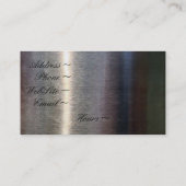 Klassieke platinum Visitekaartjes (Achterkant)