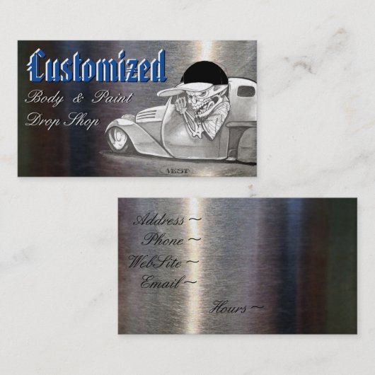 Klassieke platinum Visitekaartjes (Voorkant / Achterkant)