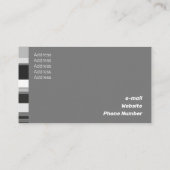 Klassieke platte strepen zijdelingse strips met fi visitekaartje (Achterkant)