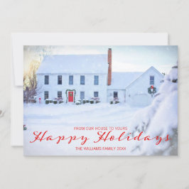 Klassieke Plays Prettige feestdagen foto-kaart Feestdagenkaart