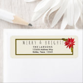 Klassieke Poinsettia Eenvoudig Moderne Kerst van C Etiket (Insitu)