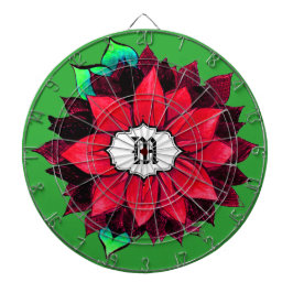 KLASSIEKE POINSETTIA IN ROOD DARTBORD